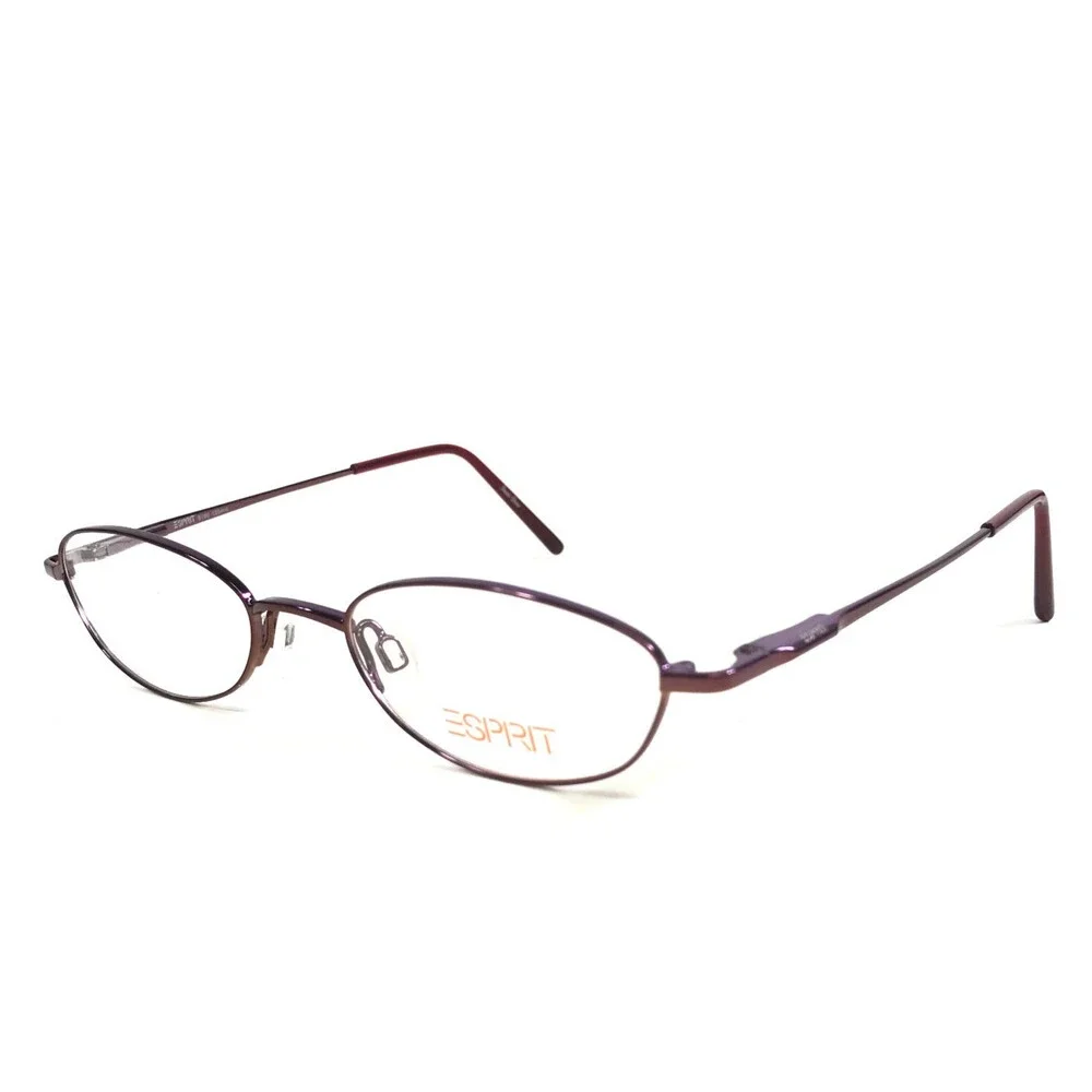 Espirit Petite Eyeglasses Frames 9190 031 Polished Purple Wire Rim 47-18-135